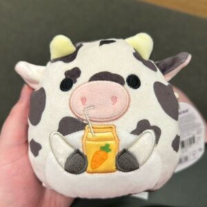 Cute Colin Cow Plush with Juice Box